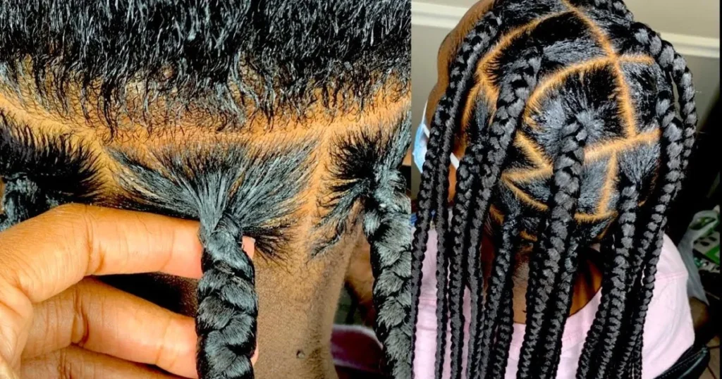 Cutest Knotless Braids With Heart 