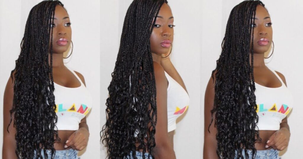 Stunning Knotless Braids 