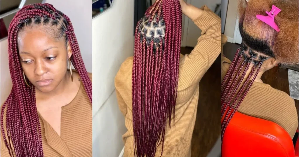 Criss Cross Knotless Braids